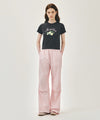 Marithé François Girbaud W LEMON GRAPHIC SLIM CROP TEE