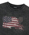 Mahagrid Washed Flag Tee Black