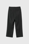 General Idea MAN One-Tuck Wide Fleece Slacks [CHARCOAL]