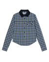 AEAE Round Pocket Check Shirt