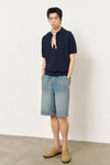 General Idea MAN Essential Collar Neck Half Knit