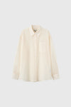 General Idea WOMAN Summer Wrinkle Sheer Shirt