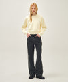 Marithé François Girbaud W LACE DETAIL CROP SWEATSHIRT