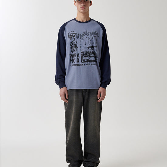 Mahagrid International Raglan Long Sleeve Tee