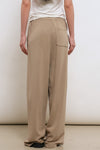 General Idea WOMAN Cooling Semi-Wide Knit Pants [TAUPE]