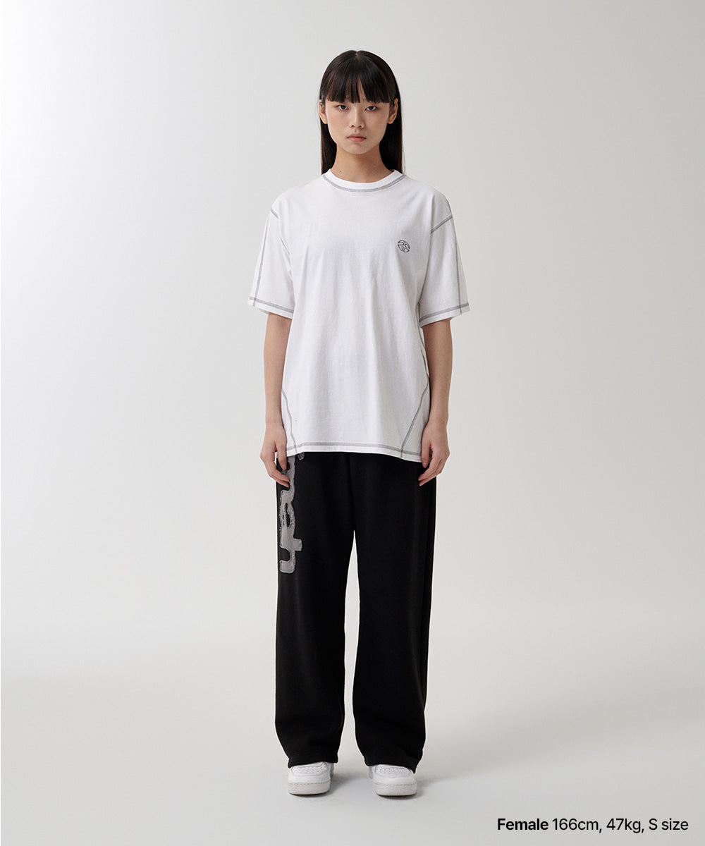 Mahagrid Curved Stitch Tee
