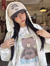 ADLV LINE FRIENDS BROWN STAR SHORT SLEEVE T-SHIRT
