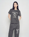 ADLV Woman Football AC Bear Pigment Short Sleeve T-Shirt