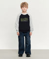 Marithé François Girbaud Kids Vintage Baseball Raglan Sweatshirt Dark Navy