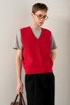 General Idea MAN Essential V-Neck Cable Knit Vest