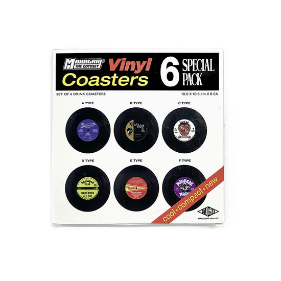 Mahagrid Vinyl Record Coasters
