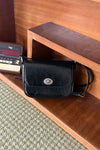 General Idea WOMAN Crack Faux Leather Crossbody Bag [BLACK]