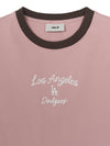 MLB Women's Sportive Cursive Ringer Crop T-shirts