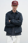 General Idea UNISEX Fleece Lined Coach Jacket [NAVY]
