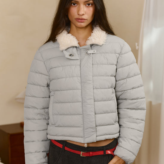 Bitter Cells Hairy Neck Light Puffer Jacket