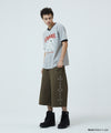 Mahagrid Cross Stud Twill Shorts