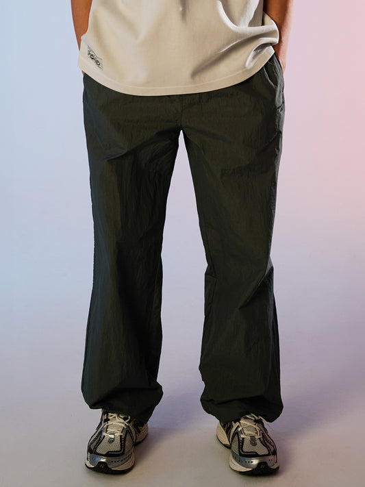 ADLV SOLID NYLON WIDE PANTS