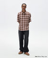Mahagrid Ombre Check Half Shirt