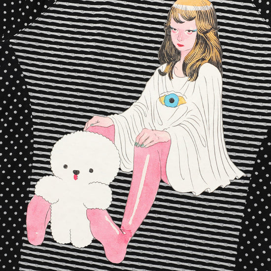 Nice Ghost Club Gakiya Isamu Stripe 3/4 Sleeve Tee [Black]