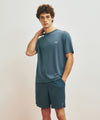 Marithé François Girbaud Marithé SPORT CLASSIC LOGO TEE vintage blue