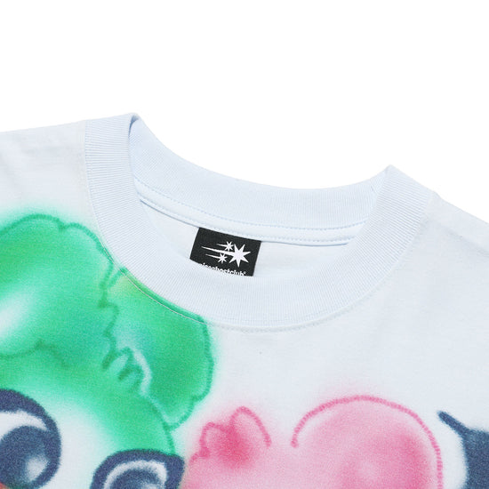 Nice Ghost Club Bunny Bear Spray Art Big Big Tee