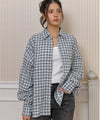 Bitter Cells Oversized Blurry Check Shirt