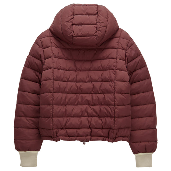 Bitter Cells Hood Check Light Puffer Jacket