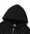 Nice Ghost Club Dot 3Star Raglan Crop Hoodie Zip Up