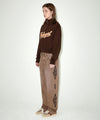 Mahagrid Script Logo Crop Half Zip Up [Brown]