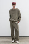General Idea UNISEX Cotton Logo Wide Banding Pants