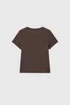 General Idea WOMAN Punching Ribbed Henley Neck T-Shirt