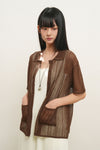 General Idea WOMAN Loose Fit Crochet Lace Half Cardigan