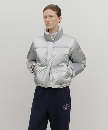Marithé François Girbaud W GLOSSY CROP DOWN JACKET