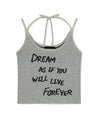 Mahagrid Lettering Sleeveless Knit