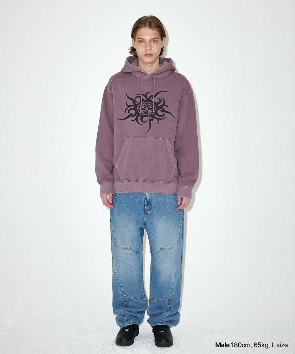 Mahagrid TRIBAL ECLIPSE PIGMENT HOODIE