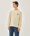 Marithé François Girbaud BACK CLASSIC LOGO LONG SLEEVE TEE butter