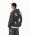 Mahagrid Pray Applique Zip Up Hoodie