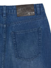 MLB Women's Varsity Lettering Denim Skirt