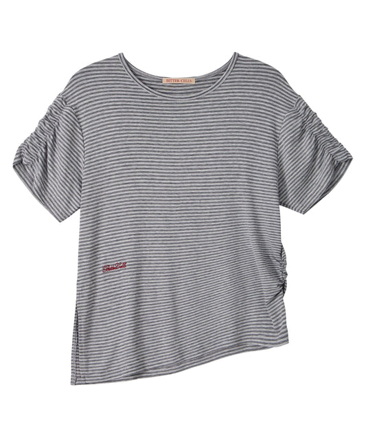 Bitter Cells Oversized ST Shirring Slit Tee