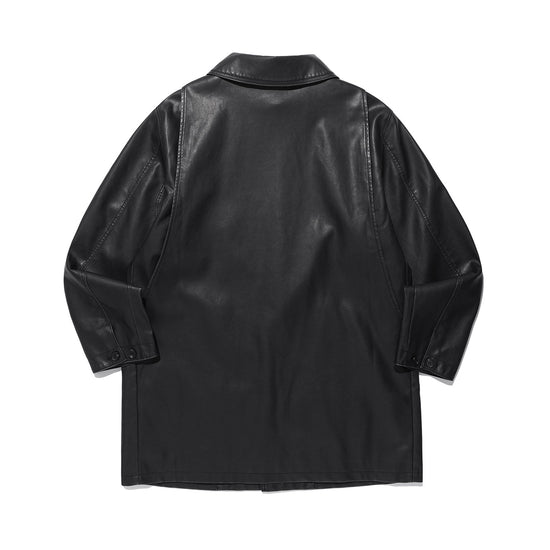 Nice Ghost Club PU Leather Work Car Coat