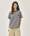 Marithé François Girbaud [6/19 예약발송] SMALL CLASSIC LOGO STRIPE RINGER TEE light green