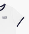 Marithé François Girbaud Kids Small Classic Logo Ringer Tee Light Purple