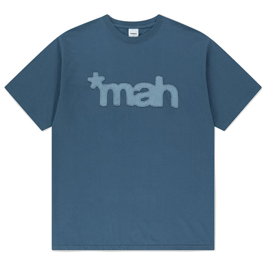 Mahagrid mah Cut Off Appliqué Tee [Blue]