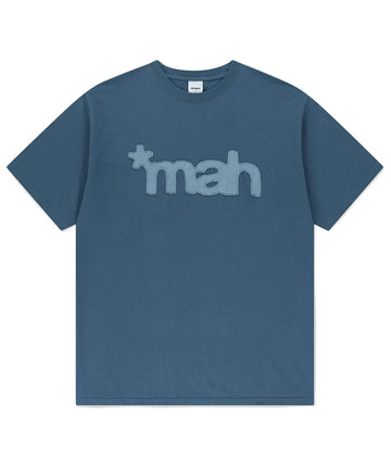 Mahagrid mah Cut Off Appliqué Tee [Blue]