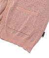 Nice Ghost Club Juggling Skeletons Half Knit Zip Up Polo [Pink]