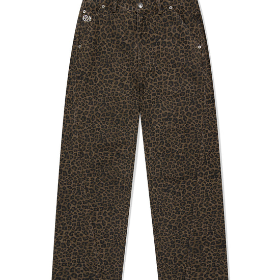 Mahagrid Curved Leopard Pant