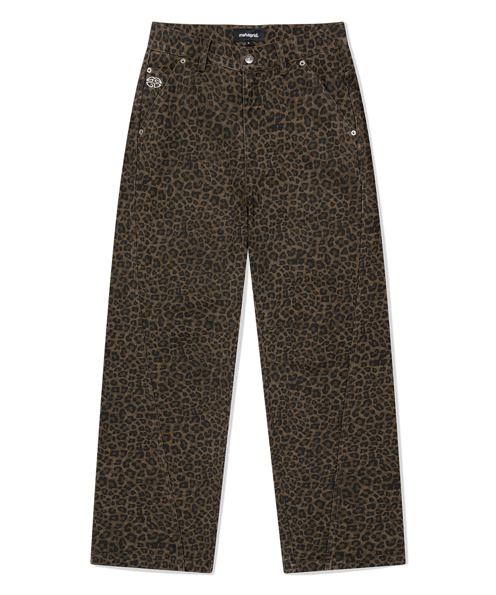 Mahagrid Curved Leopard Pant