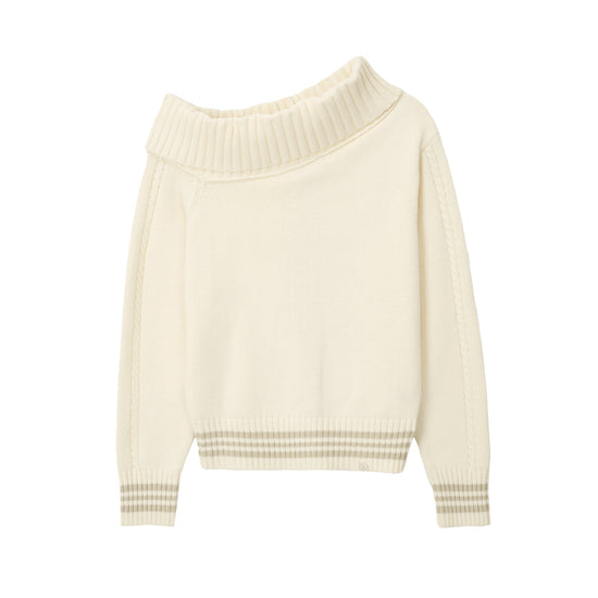 Bitter Cells Sally Unbalanced Off Shoulder Knit