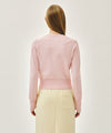 Marithé François Girbaud W SMALL CLASSIC LOGO CROP KNIT PULLOVER black