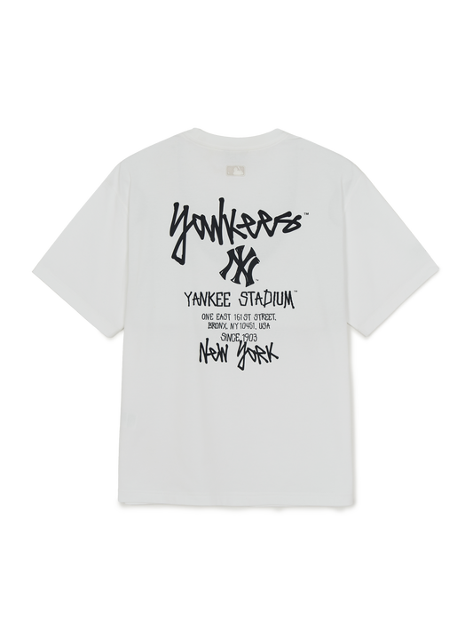 MLB Basic Street Back Lettering Over Fit T-shirt